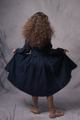 midi denim shirt dress