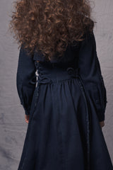 midi denim shirt dress for girls