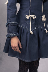 denim mini dress for girls