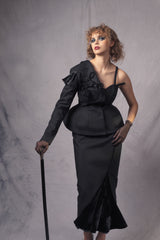 GILDED ELEGANCE ASYMMETRIC JACKET