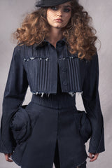cropped denim jacket