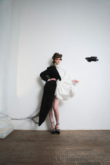 Black Crystal Milkyway half tailcoat