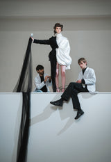 Black Crystal Milkyway half tailcoat