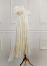 CALAIS VINTAGE LACE, HAND EMBROIDERED IN FRANCE