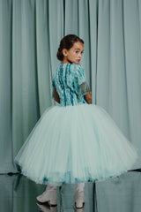 couture clothing for kids Statement gown with a full princess skirt