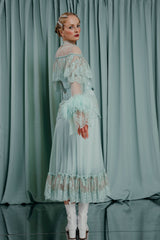 couture clothing Romantic maxi dress