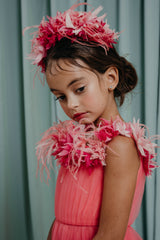 couture for kids Attachable silk flower hairband