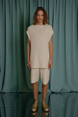 couture clothing hand-knitted sleeveless top