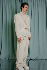 couture for teens wide- shoulder cropped blazer