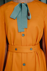 jacket in bright orange couture for teens