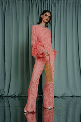 couture clothing Elegant guipure lace blazer