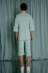 Finely knitted shorts in pure cotton