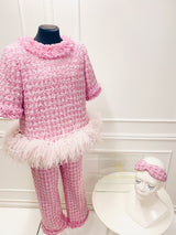 Royal Marshamallow Delight Tweed set