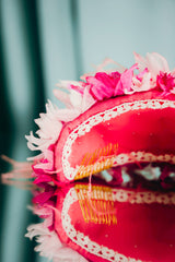 couture for kids Attachable silk flower hairband