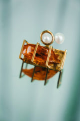 AMBER TREASURE RING