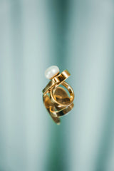 GRACEFUL PEARL DUO RING