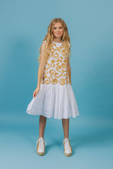 DELICATE SUMMER LINEN DRESS