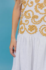 DELICATE SUMMER LINEN DRESS