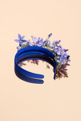 Beautifully crafted violet hairband in 100 % silk.