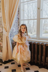 Romantic ball gown midi dress.