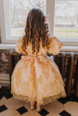 Romantic ball gown midi dress.