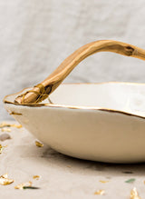 The tableware collection Riviera poetically channels the Golden City that lays noble at the bottom of the Sea and deep within our hearts.