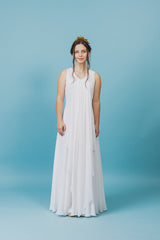 Elegantly soft and airy Queen gown.