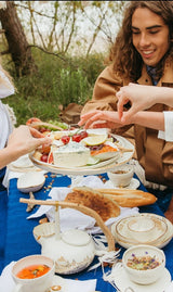 The tableware collection Riviera poetically channels the Golden City that lays noble at the bottom of the Sea and deep within our hearts.