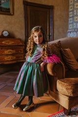 Magical chameleon ball gown dress.