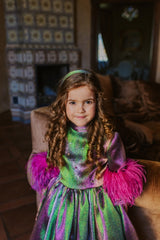 Magical chameleon ball gown dress.