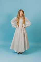 mesmerizing summer silk dress tailored by aristocrat kids