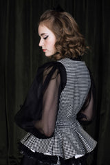 Classic black princess cut dress