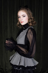 Classic black princess cut dress