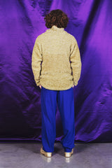 Relaxed fit deep blue trousers