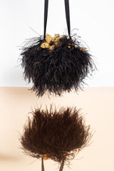 QUEEN OF THE NIGHT FEATHER HANDBAG