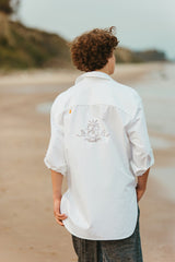 RIVIERA SIGNATURE LOGO COTTON SHIRT