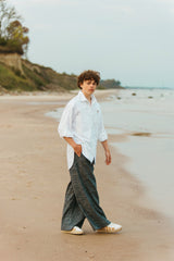 RIVIERA SIGNATURE LOGO COTTON SHIRT