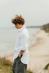 RIVIERA SIGNATURE LOGO COTTON SHIRT