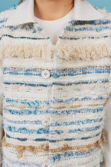 Exceptional convertible collar jacket.