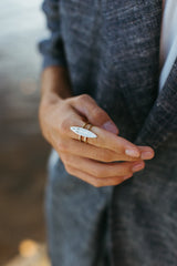 Special hand-made silver ring made by our Royal jeweler.
