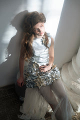 Fairytale Garden in Silver and Gold dress