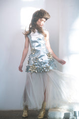 Fairytale Garden in Silver and Gold dress