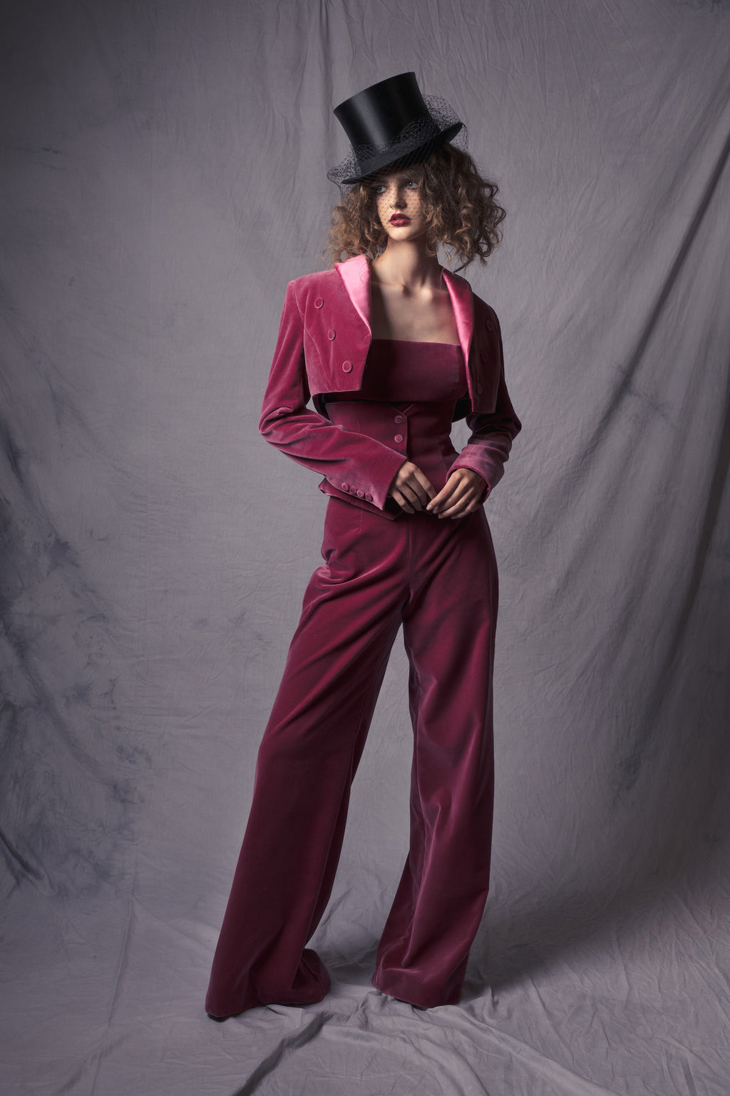 Women's Raspberry Jacket MIDNIGHT RASPBERRY FULL CANVAS VELVET JACKET – House of ARISTOCRAT