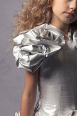 couture for kids silver princess gown
