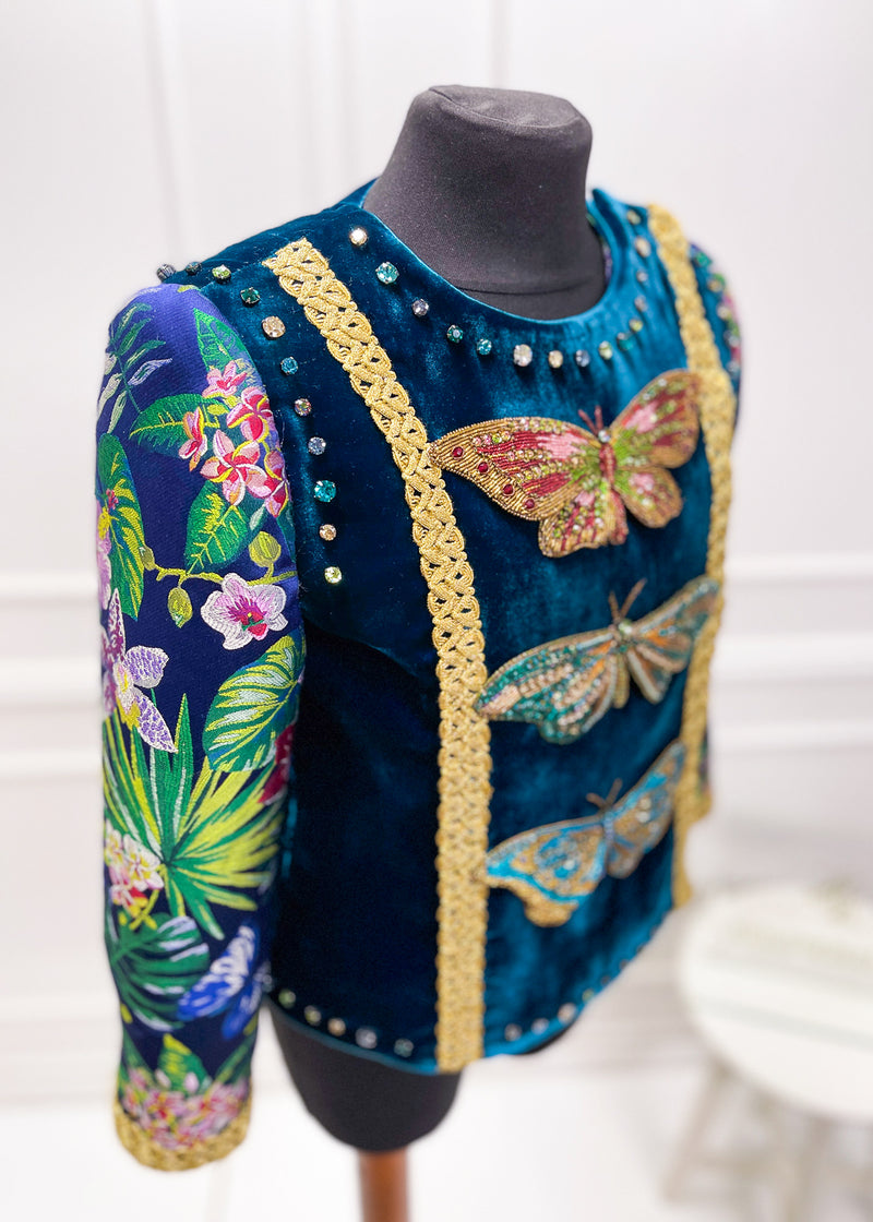 TROPICAL BUTTERFLY JEWELS JACKET