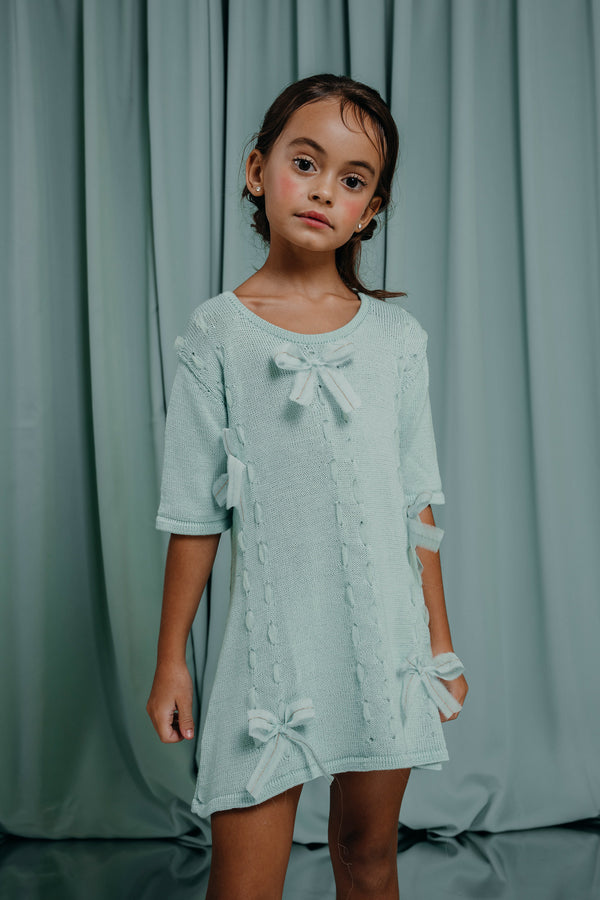 couture clothing for kids DANCING IN THE WAVES MINI DRESS bespoke for kids 