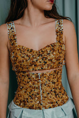 Couture Cropped  top 