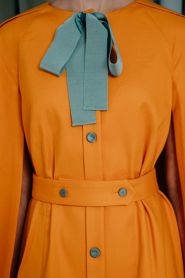 jacket in bright orange couture for teens