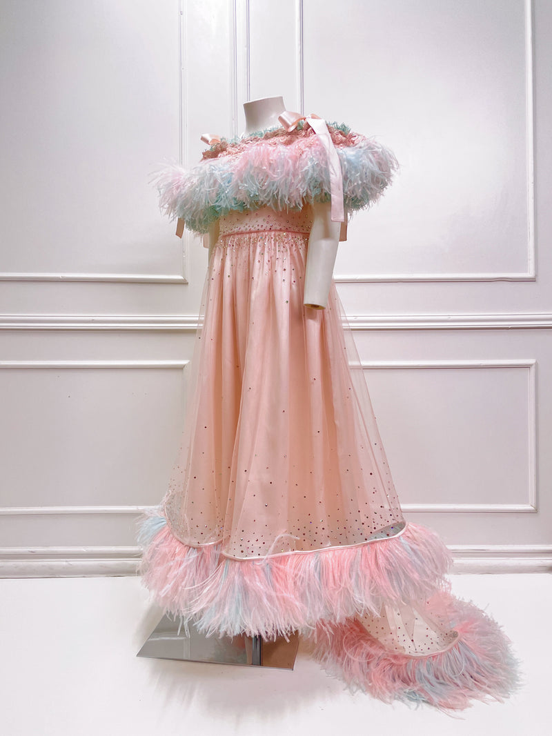 MILKSHAKE FEATHER DRESSES