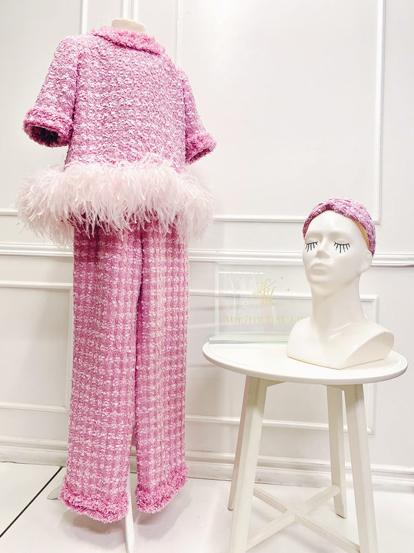 Royal Marshamallow Delight Tweed set
